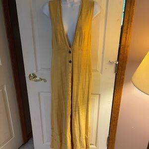 Free people sleeveless sexy dress low cut